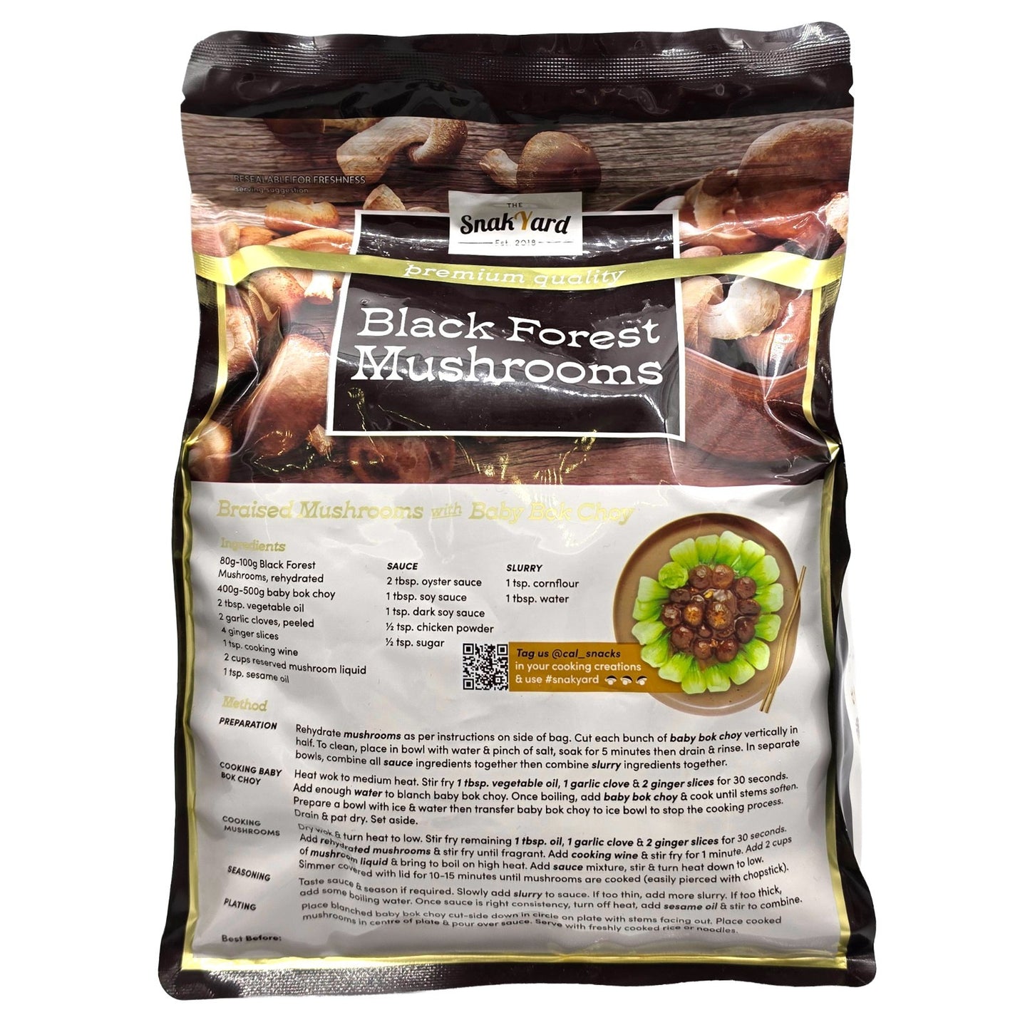 Premium Hand Picked Dried Black Forest Shiitake Variety Cooking Mushroom 450g