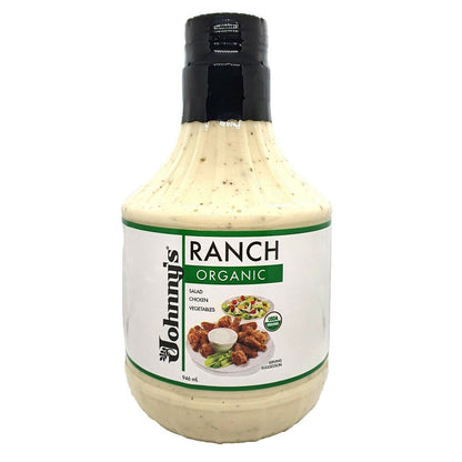 Johnnys Organic Ranch Style Salad Chicken Vegetable Dressing Sauce USA 946mL