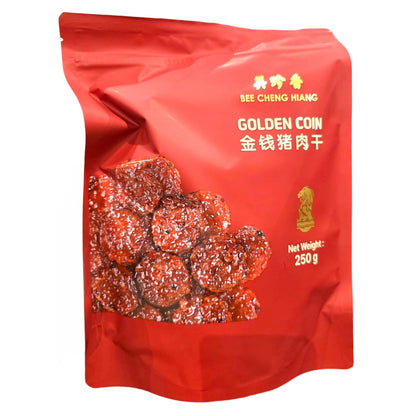 Bee Cheng Hiang Golden Coin Singapore Classic BBQ Pork Jerky Ready To Eat 250g
