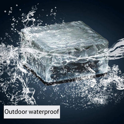 Dais 6-Pack Outdoor Waterproof Solar Brick Light Ice Cube for Garden, Pathway