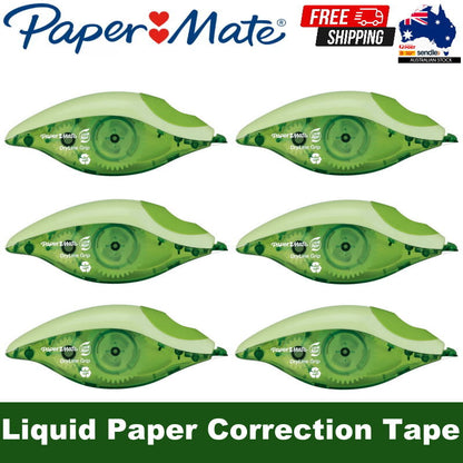 Paper Mate Liquid Paper DryLine Grip Correction Tape 5mm x 8.5m Swivel Tip