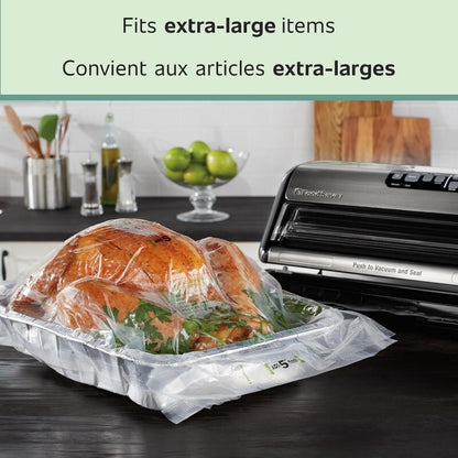 FoodSaver Value Combo Pack - 946ml Vacuum Heat Sealer Bags + 8" & 11" Seal Rolls