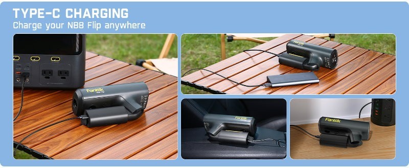 Fanttik K100 Flip Foldable Portable Cordless Electric Pressure Washer Gun