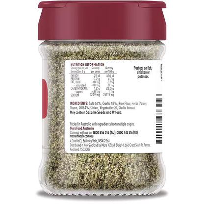 Masterfoods Garlic & Herb Seasoning Salt Blend 600g Perfect for Cooking & Grill