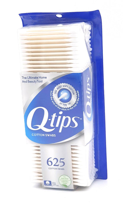 Q tips 625 Cotton Swabs Cleaning Tips Pure Cotton First Aid Baby Care Clean Dust