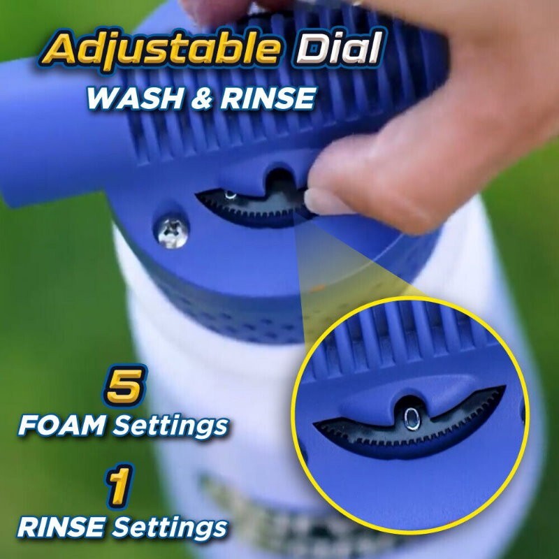 Carwash Cannon Car Wash Soap Foam Blaster Water Spray Gun With 5 Spray Settings