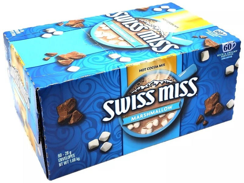 Swiss Miss Hot Cocoa Mix with Marshmallow 60 Sachets Rich & Creamy Drinks 1.68kg