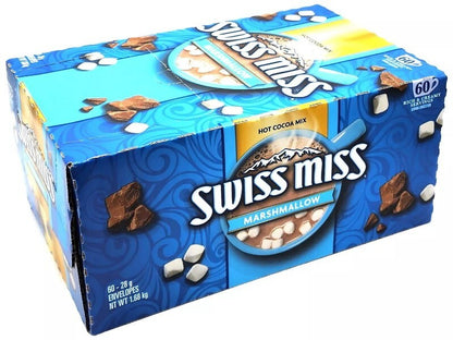 Swiss Miss Hot Cocoa Mix with Marshmallow 60 Sachets Rich & Creamy Drinks 1.68kg