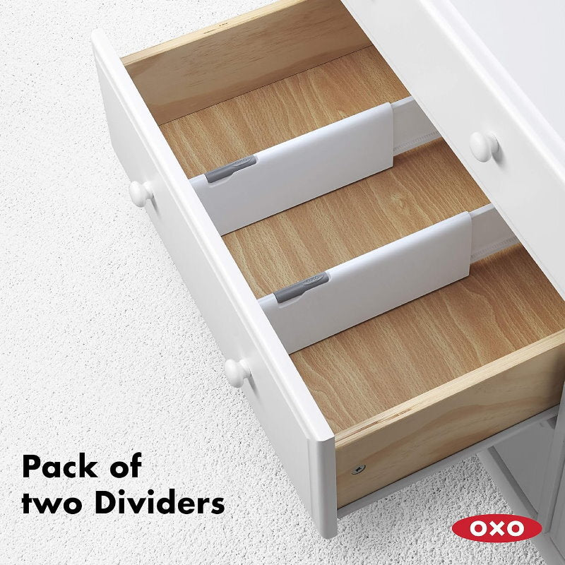 OXO Soft Works Expandable Dresser Drawer Divider Set 4 Piece or 2 Piece