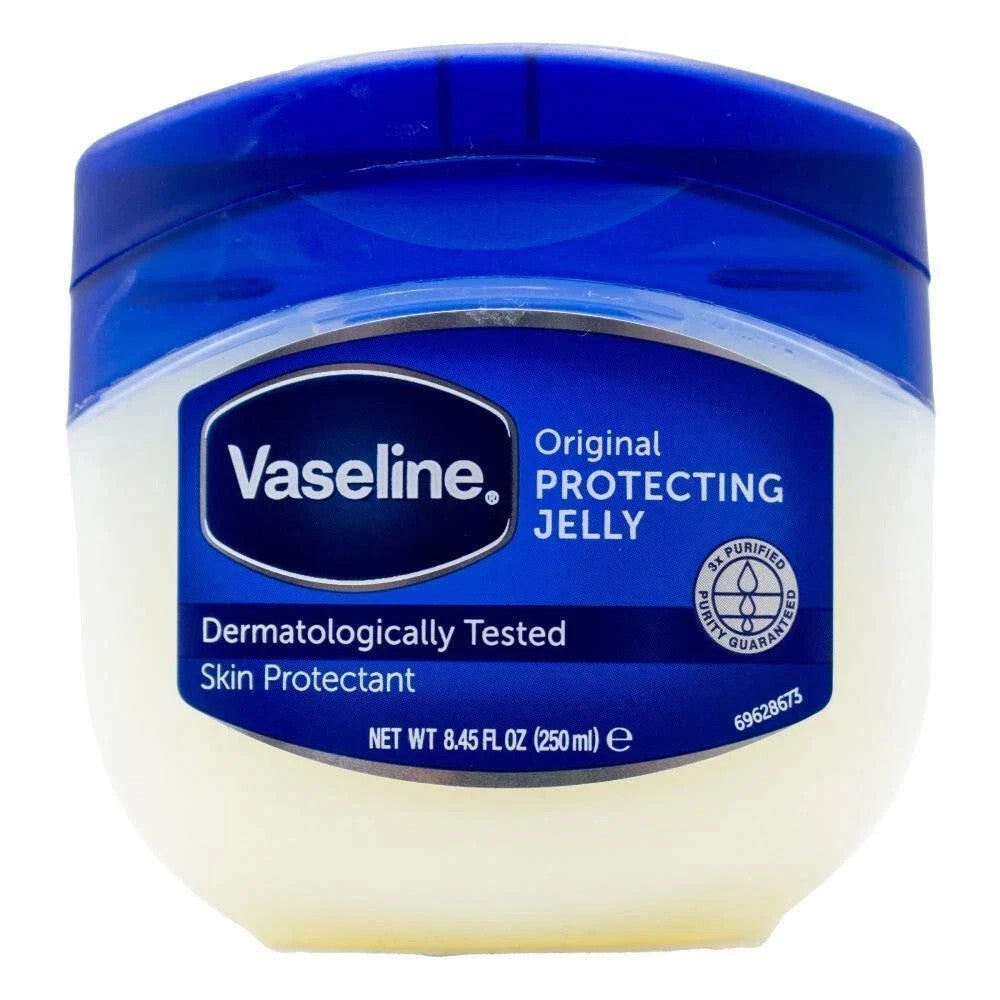 6 x Vaseline 250ml Pure Petroleum Jelly Jar Hand Face Body Dry Skin Moisturiser