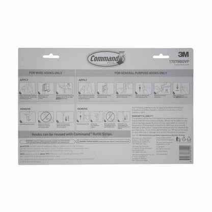 22x 3M Command Hook Value Pack Multi Use Adhesive Strips Various Removable Hooks