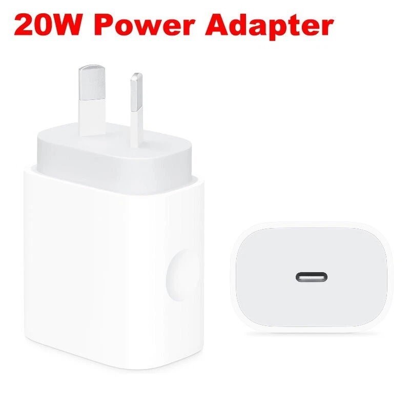 GENUINE Apple 20W Power Adapter / USB-C to Lightning or USB-C Charge Cable