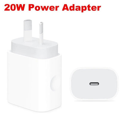 GENUINE Apple 20W Power Adapter / USB-C to Lightning or USB-C Charge Cable
