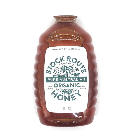 Stock Route 100% Pure Australian Organic Honey From Aussie Bush Bee Hives 1L