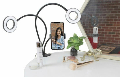 Cygnett V-Dual Classic 2-in-1 Dual Ring Light Phone Holder & 5000mAh Power Bank