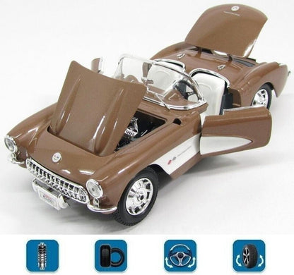Maisto 1:18 Scale Special Edition 1957 Chevrolet Corvette Bronze Die Cast Car