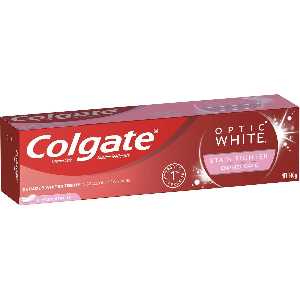 Colgate Optic White Enamel Care Teeth Whitening Toothpaste Oral Dental 3 x 140g