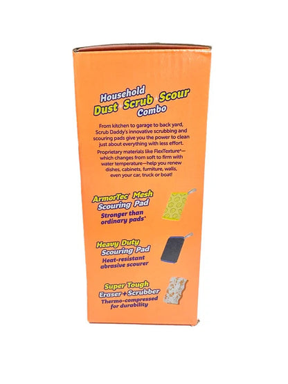 Scrub Daddy 12pcs Household Bundle Cleaning Set Sponge Scour Eraser Duster Daddy