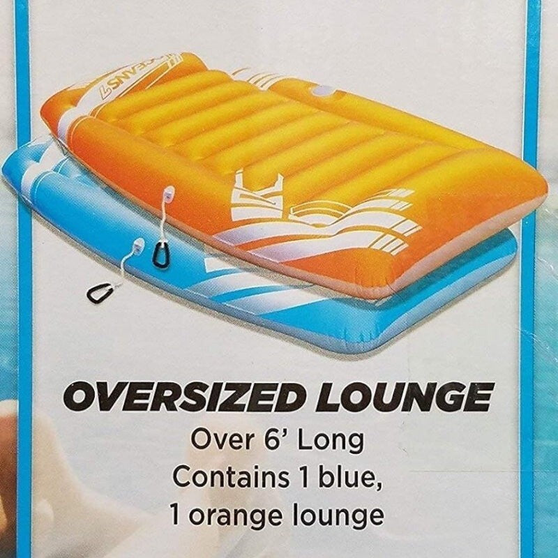 Aqua-Leisure 2-Pack Oceans 7 Swimming Pool Tropics Lounge Swim Floatation Device