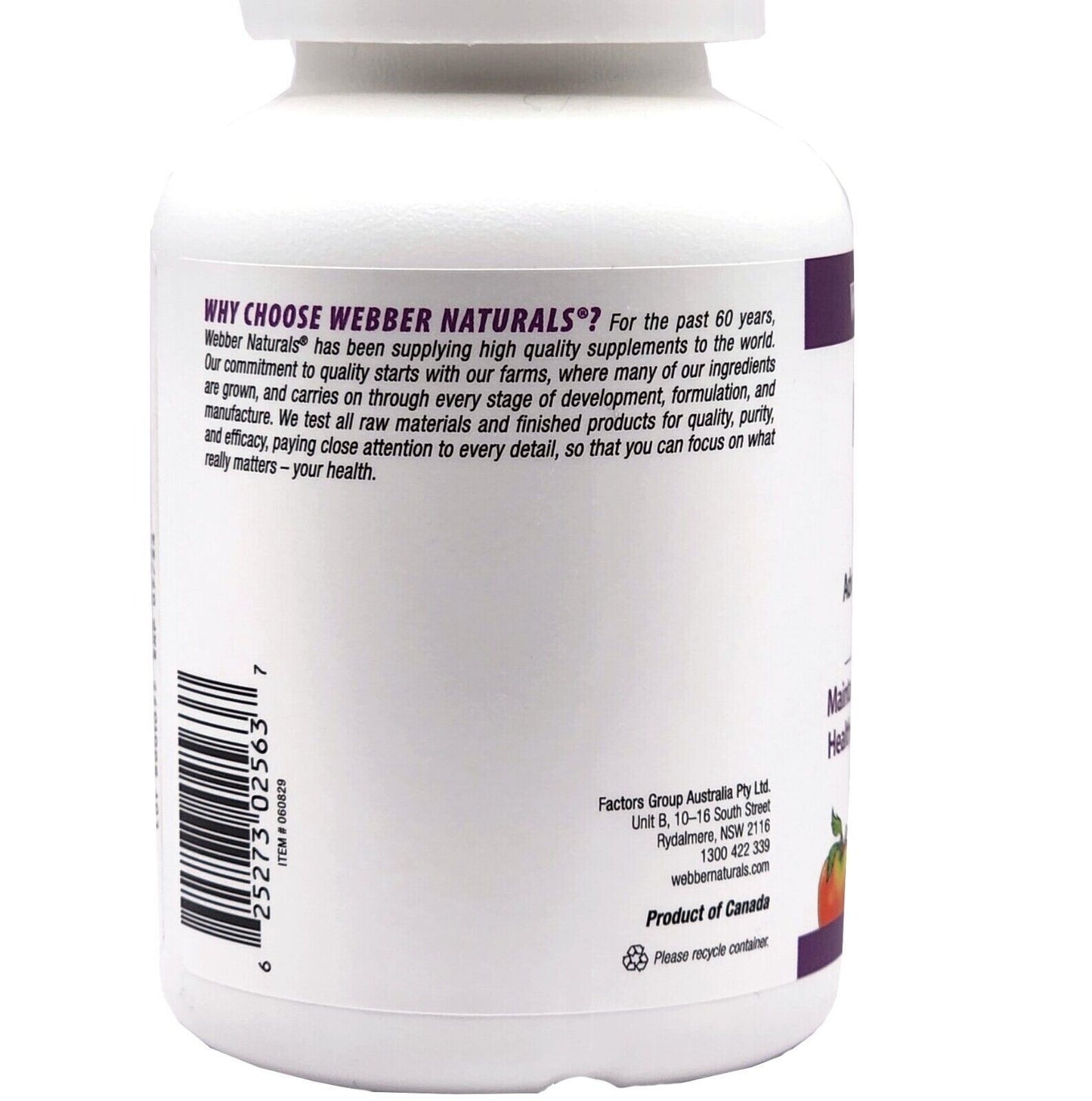Webber Natural Mild Iron 15 mg Healthy Immune System Red Blood Cell Production