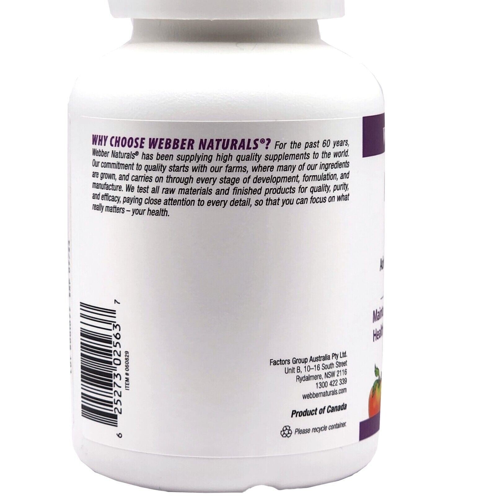 Webber Natural Mild Iron 15 mg Healthy Immune System Red Blood Cell Production