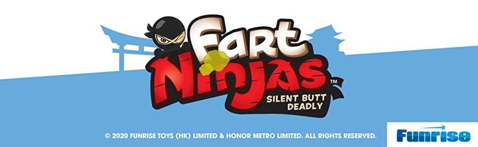 Funrise Fart Ninjas 5 Pack - Flatulence Fighters or Farty Pack - with Fart Sound