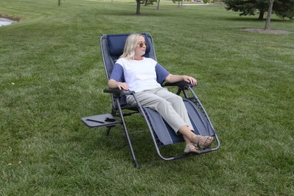 Timber Ridge Reclining Chair Zero Gravity Lounger 159 kg Weight Capacity