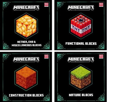 Minecraft 'Blocks' 4-Copy Slipcase by Mojang AB (2023) Guide To Over 600 Blocks
