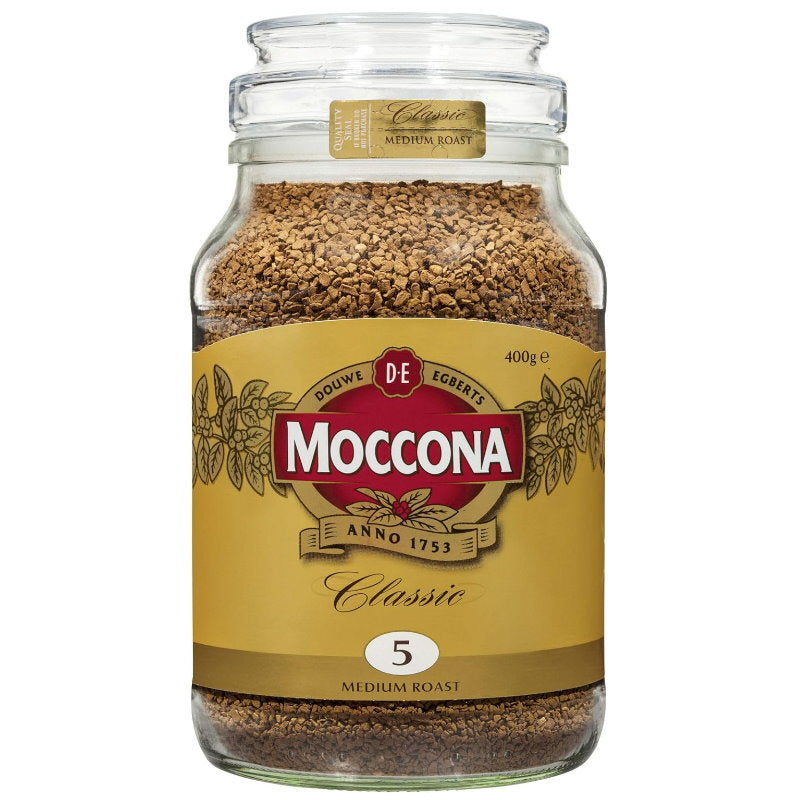 Moccona Classic Medium Roast Freeze Dried Instant Coffee 400g/each