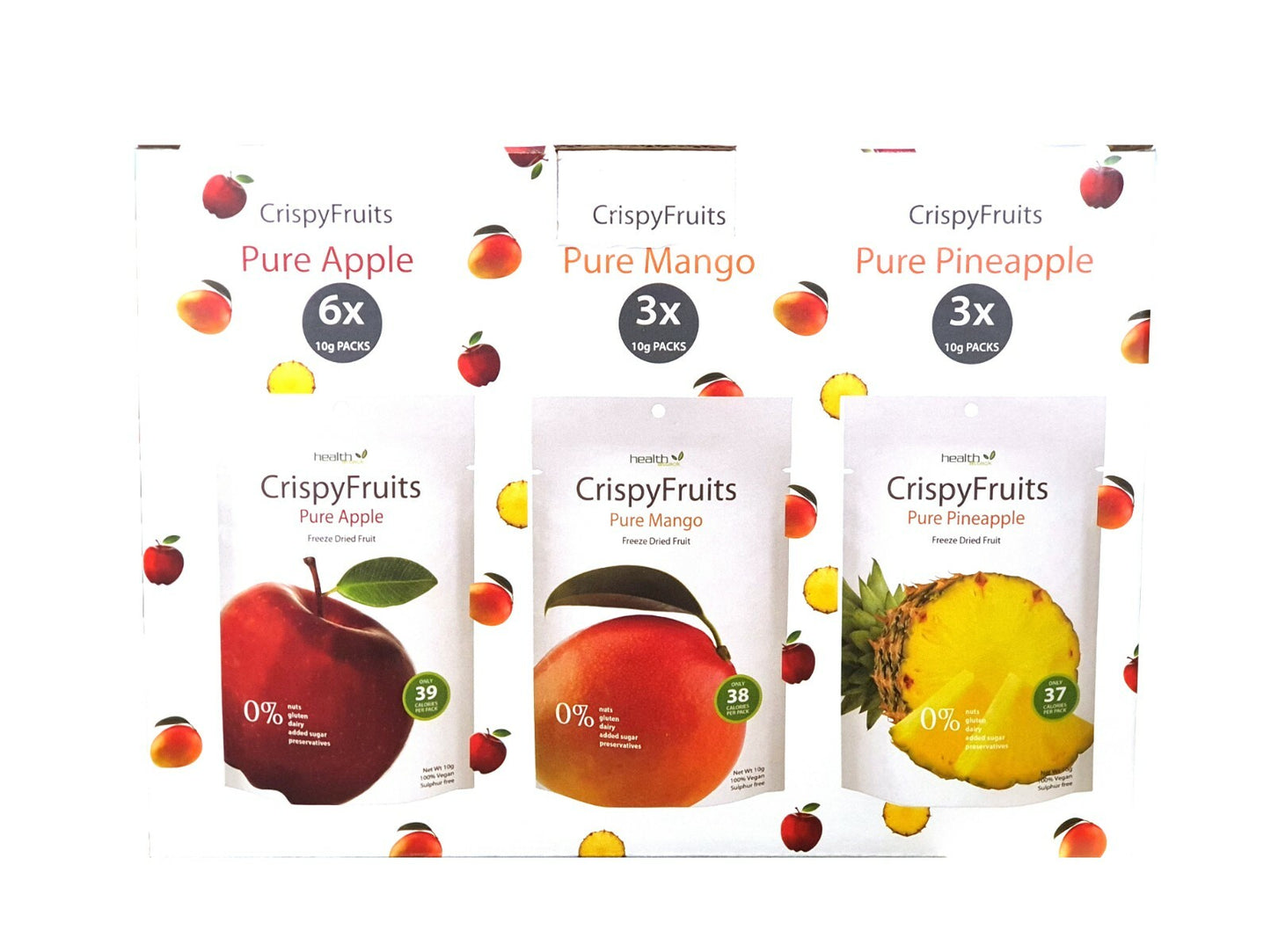 Crispy Pure Apple Mango Pineapple Freeze Dried Fresh Fruit Kid Lunch Snack 120g