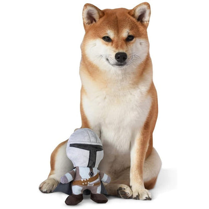 Star Wars Pets 3 Pcs The Mandalorian Set for Dog 9" Mandalorian, 9" GROGU, Bone