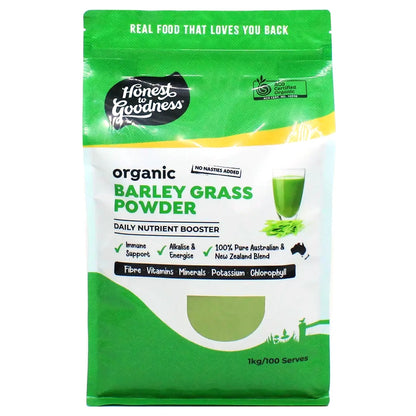 1Kg Honest To Goodness Organic Blended Barley Grass Powder Daily Nutrient Boost