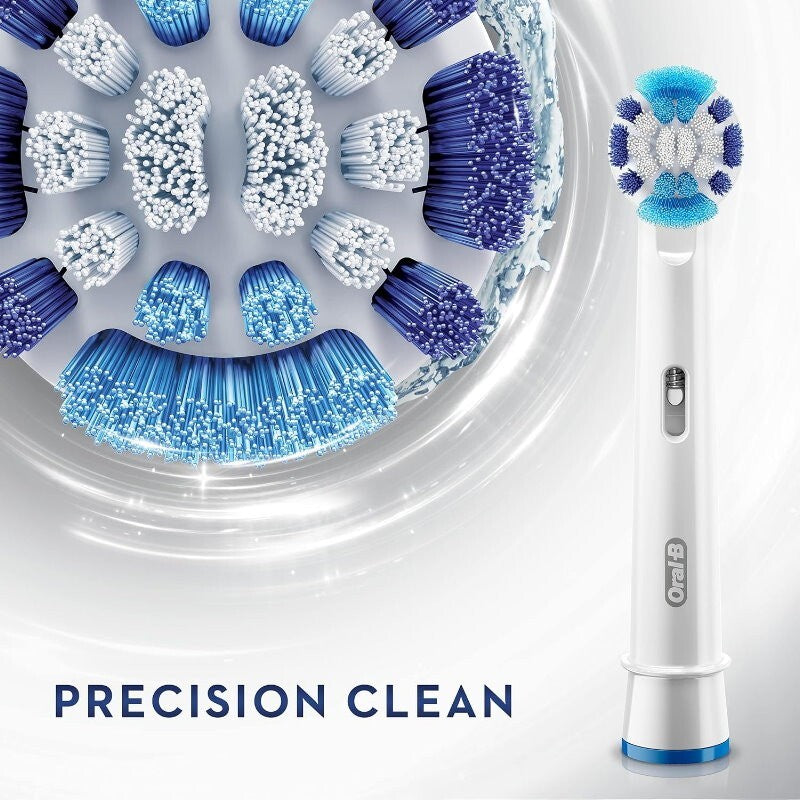 Oral-B Value Pack * 8 Precision Clean + 2 Floss Action * Replacement Brush Heads
