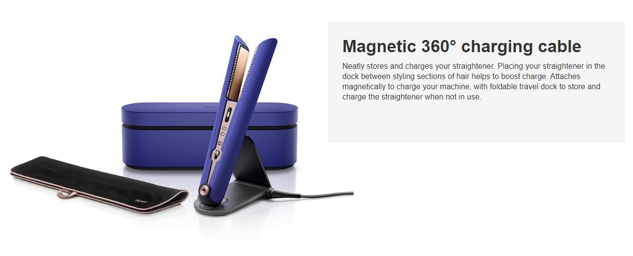 Dyson Corrale Hair Straightener with Presentation Case in Vinca Blue and Rose