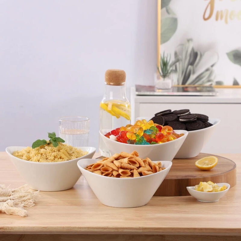 Over & Back 4 Piece Porcelain Serving Bowls Set 1.2L Oven & Dishwasher Safe