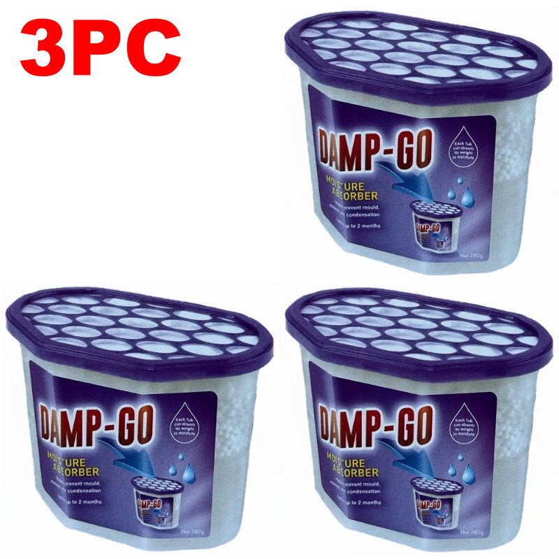 DAMP-GO Moisture Absorber Tubs Portable Dehumidifier Fragrance Free 280g