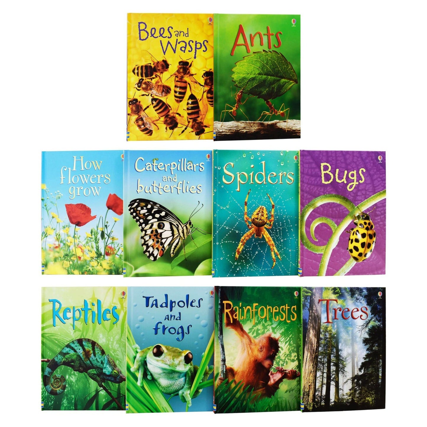 Usborne Beginners Nature 10 Books Collection Set Children Educational Book Gift