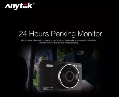 Anytek A78 Car Dash Cam Full HD 1080P Car DVR 170° w/ 24 Hour Parking Monitoring