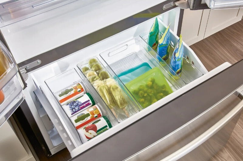 iDesign 4-Piece Kitchen Fridge Organiser Storage Bins Set BPA-free, Visibility