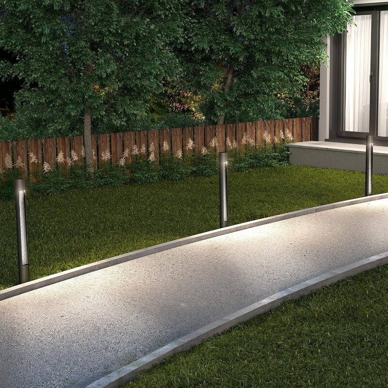artika 97cm Stainless Steel Dark Sky 13W LED Modern Bollard Pathway Light Garden
