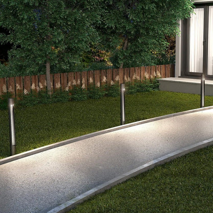 artika 97cm Stainless Steel Dark Sky 13W LED Modern Bollard Pathway Light Garden