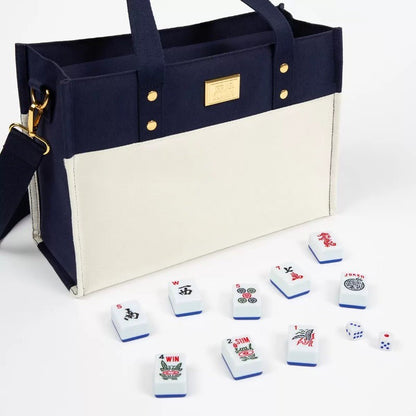 American Mahjong Game Set 166 Tiles with Canvas Tote For Beginners or Seniors