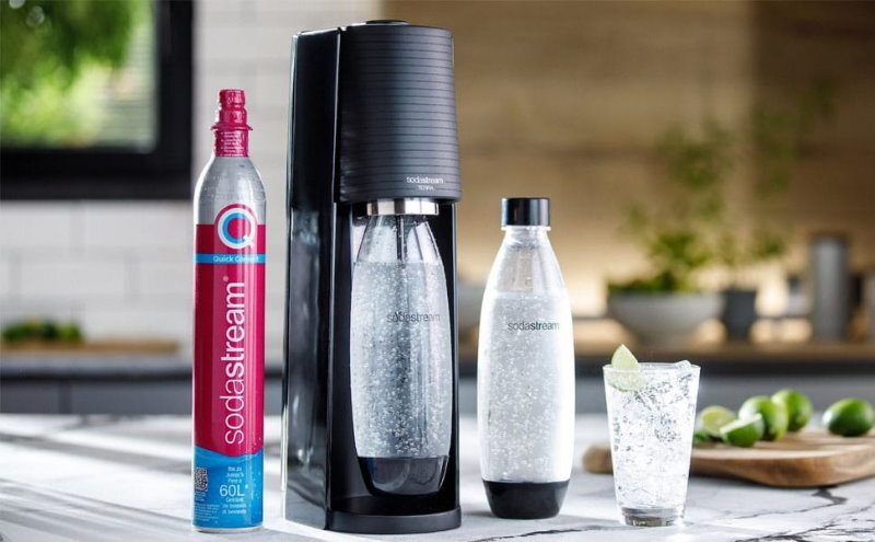 Sodastream Terra Sparkling Water Maker Value Pack or 60 Litre Quick Connect CO2