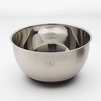 MIU 11-Piece 18/8 Stainless Steel Mixing Bowls Set with 4 Lids & 3 Graters
