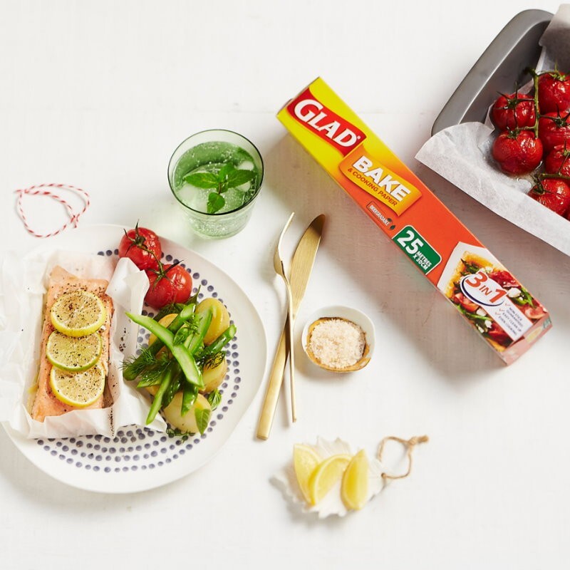 Glad Bake and Cooking Paper Caterer's Pack 120M x 30cm Non Stick Frying