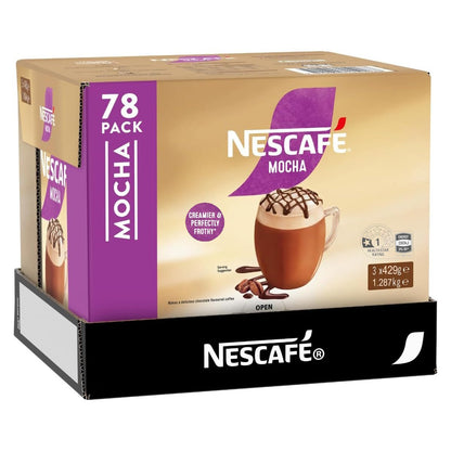 Nescafe Instant Coffee Stick Creamy & Frothy Mocha Cocoa Drink 78 x 16.5g Sachet