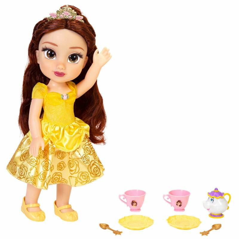 Disney Princess Doll Tea Time w/ Friend - Doll, Outfit, Tea Cups, Plates, Spoons
