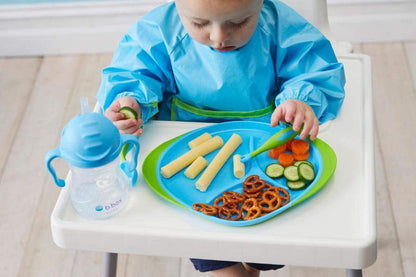 b.box Toddler Feeding Set Divided Plate, Sippy Cup, Cutlery Set - Self Training