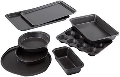 Baker's Secret Signature Premium Non-Stick Carbon Steel 8-Piece Bakeware Set