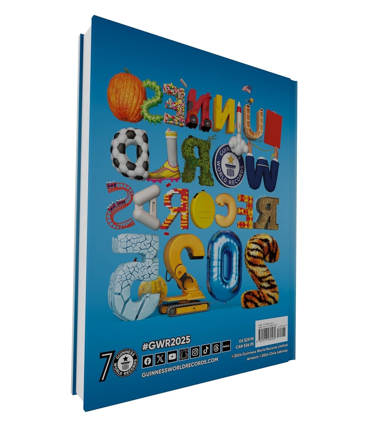 Guinness World Records 2025 Hardcover Education Statistic Book Gift Idea Present